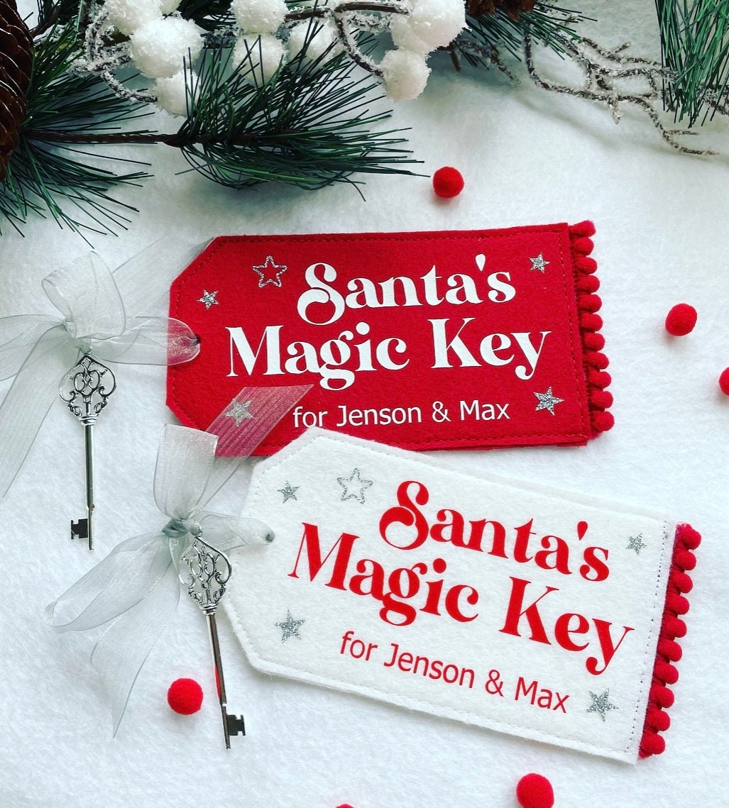 Santa Claus Magic Key, Father Christmas Magic Key, Personalised