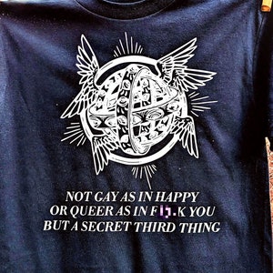 Secret Third Thing queer gay non-binary graphic t-shirt