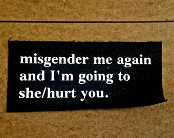 もう一度私を間違えてください縫い付けパッチ