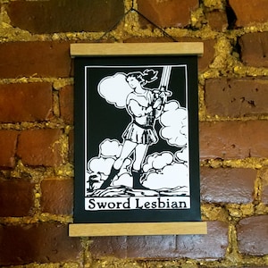 Schwert Lesbian ungerahmt Kunstdruck 11x18cm