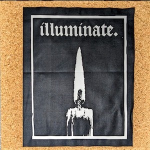 Illuminate candle occult tarot back patch