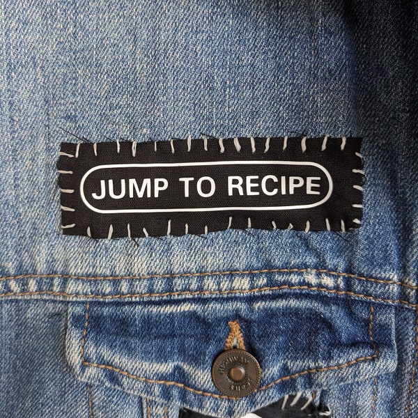 Jump To Recipe sew-on patch