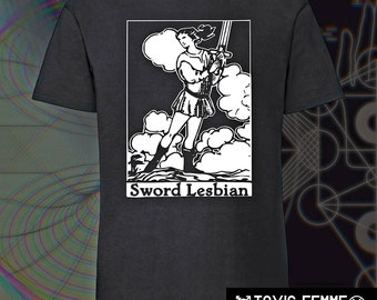 Sword Lesbian tarot shirt