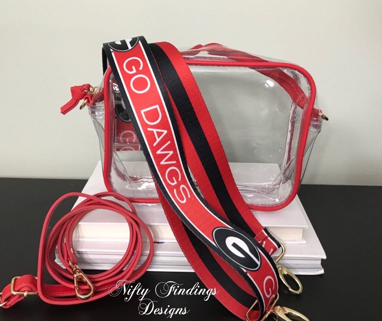 Game Day Clear Bag - Red - Monkee's of Charlotte