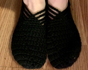 Crochet Slipper Socks Pair, Women's House Shoes, Comfy Women's Slippers, Birthday Gift for Mom, Anniversary Gift for her, Mother's Day Gift