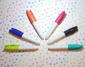 Mini Dry Erase Marker: Badge Reel Clip-On Accessory