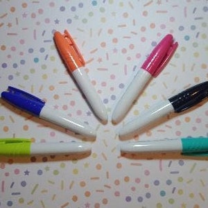 Mini Dry Erase Marker: Badge Reel Clip-On Accessory