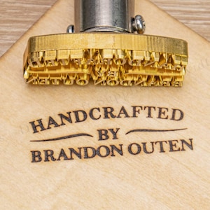 Custom signature Electric branding iron / Signature stamp of the handmade worker / Custom brand iron / Adjustable electric iron