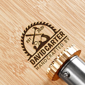 Custom wood burning stamp with electric heater , Woodworking branding iron for wood , Custom leather stamp , Wood branding iron custom