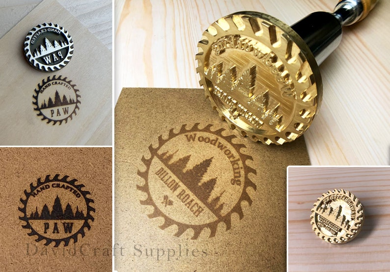 Custom Metal Stamp Heat Emboss Stamp / Custom Branding Iron / Etsy