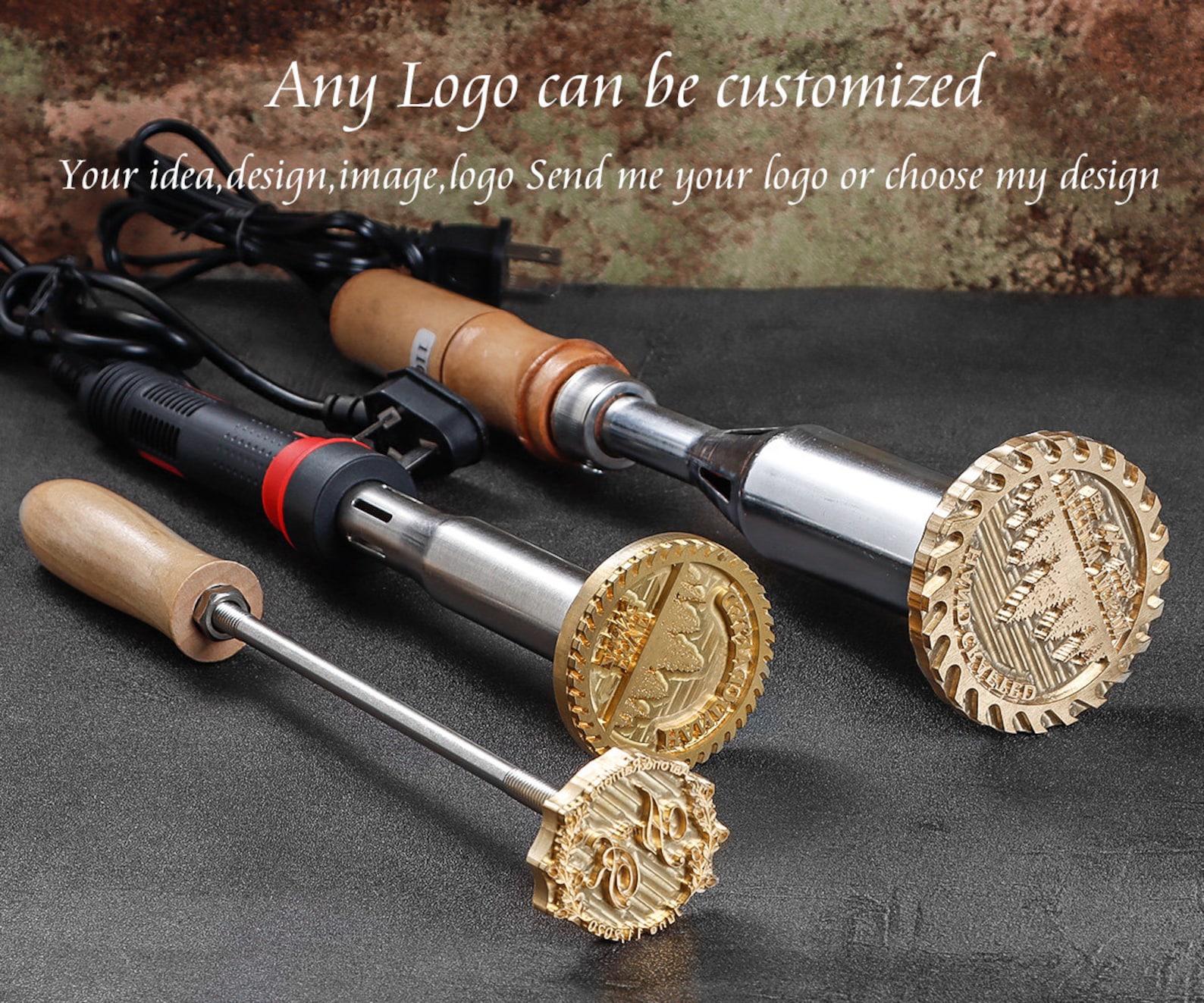 Customized Wood Branding Iron / Custom Branding Iron / Wood - Etsy