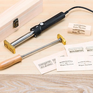 Custom signature branding iron for woodworkers,Custom wood burning stamp,Custom logo stamp,Custom Branding Iron for Gift.