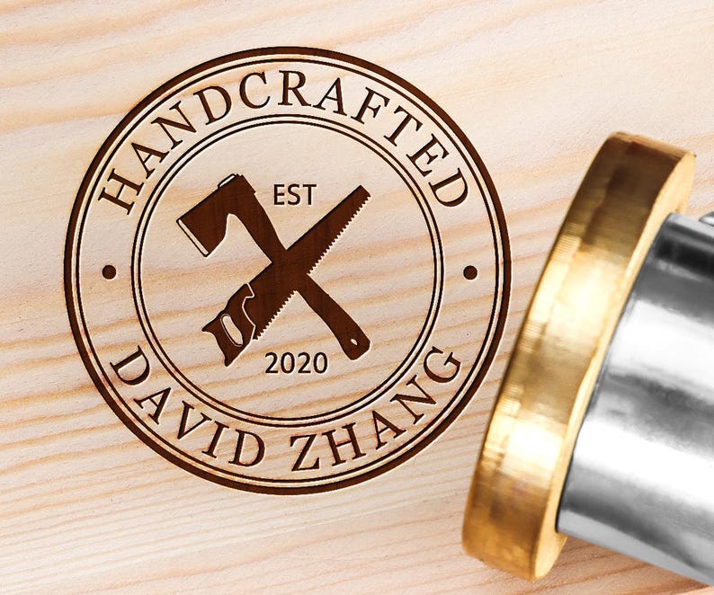 Custom Wood Branding Iron for Woodworkers,Custom electric branding iron for wood,Wood burning stamp,gift for boyfriend image 1