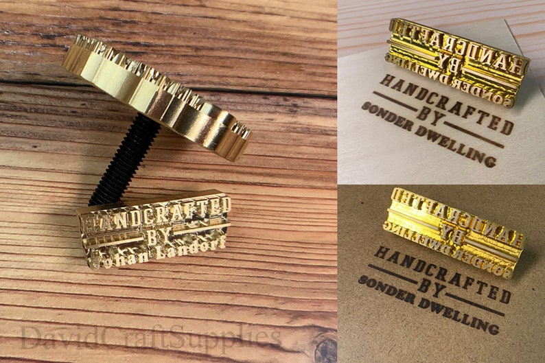 Custom Metal Stamp Heat Emboss Stamp / Custom Branding Iron / Etsy