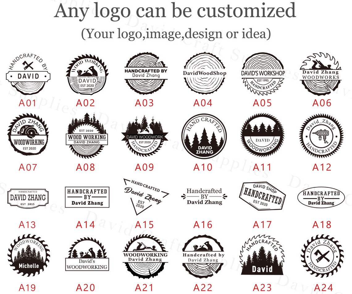 Custom Metal Stamp Heat Emboss Stamp / Wood Branding Iron Etsy