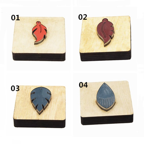 Earring Leather Cutting Die / Leaf Steel Rule Metal Die Cutter Etsy