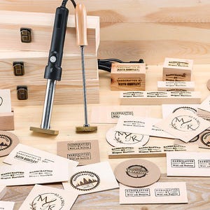 Custom branding iron wood,Wooden Handcrafted work signature Branding iron,Custom Branding iron,Electric Branding Iron,Gift for woodworker.