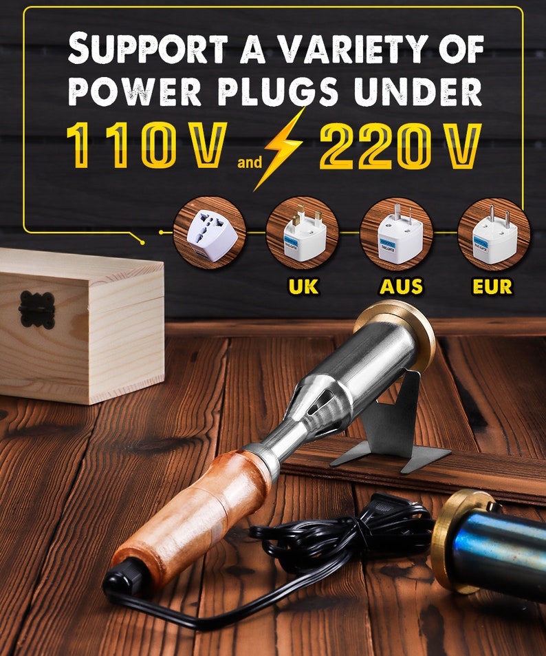 Custom Electric Branding Iron With Custom Stamp / Personalized Etsy