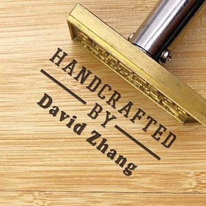 Custom wood stamp with electric heater,Wooden crafts signature Branding iron,Custom Branding iron,Christmas gift for woodworker.