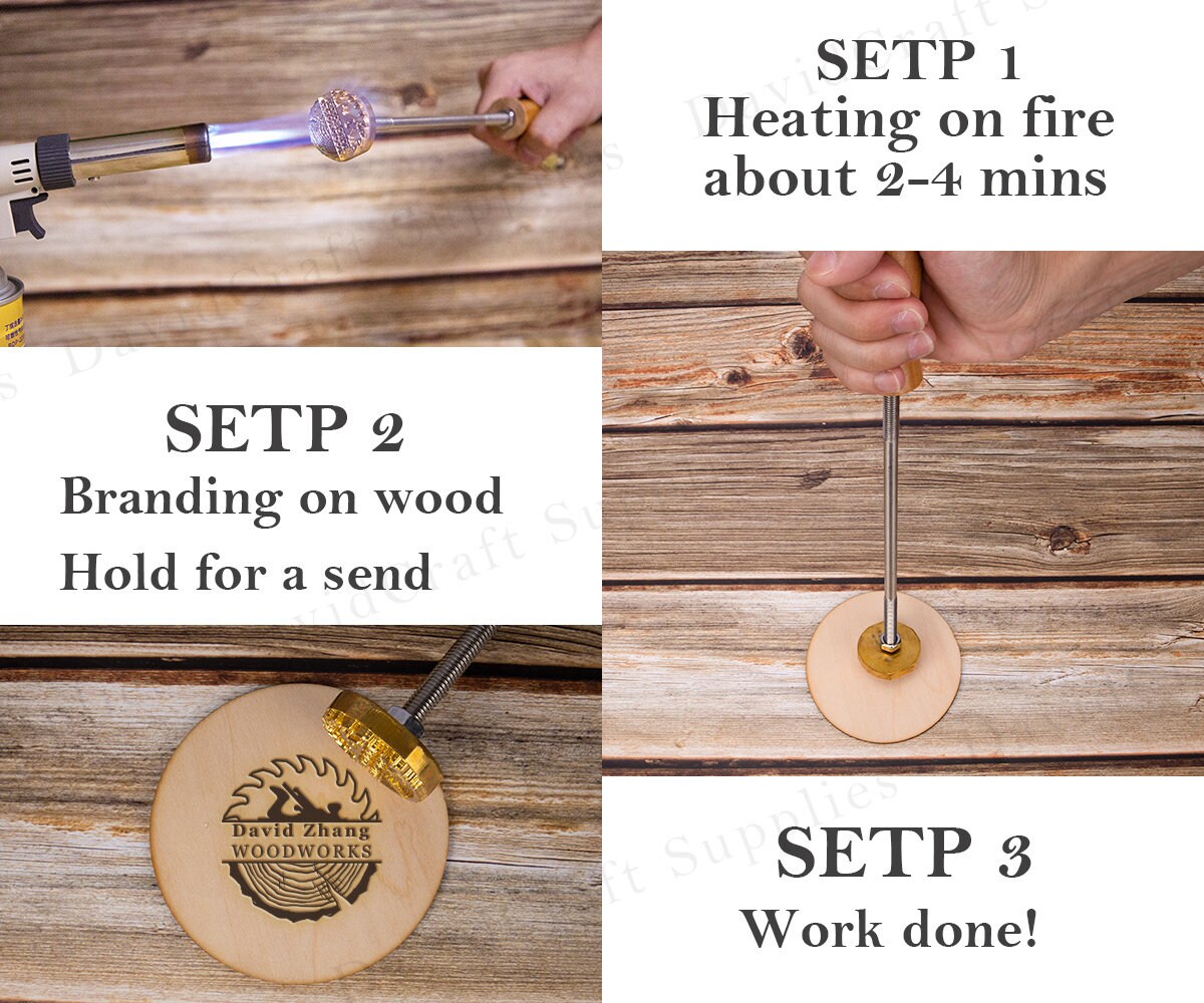 Custom Wood Branding Iron for Woodworking / Custom Branding Etsy UK