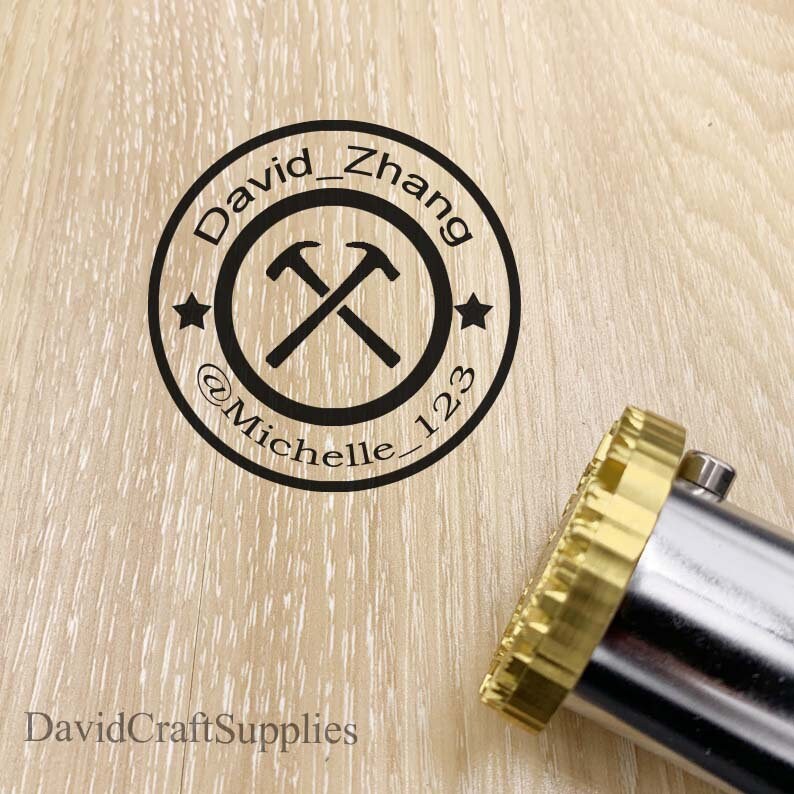 Custom Metal Stamp Heat Emboss Stamp / Custom Branding Iron / Etsy
