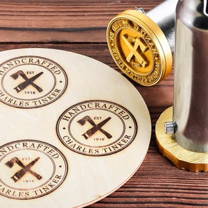 Custom flag branding iron for wood , Wood burning stamp for woodworkers, with American Flag for Wood or Leather Stamp, Wood branding stamp