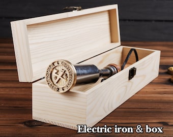 Custom wood Branding Iron for Woodworking/Custom wood burning stamp/It is a good gift for husband, father, woodworker.