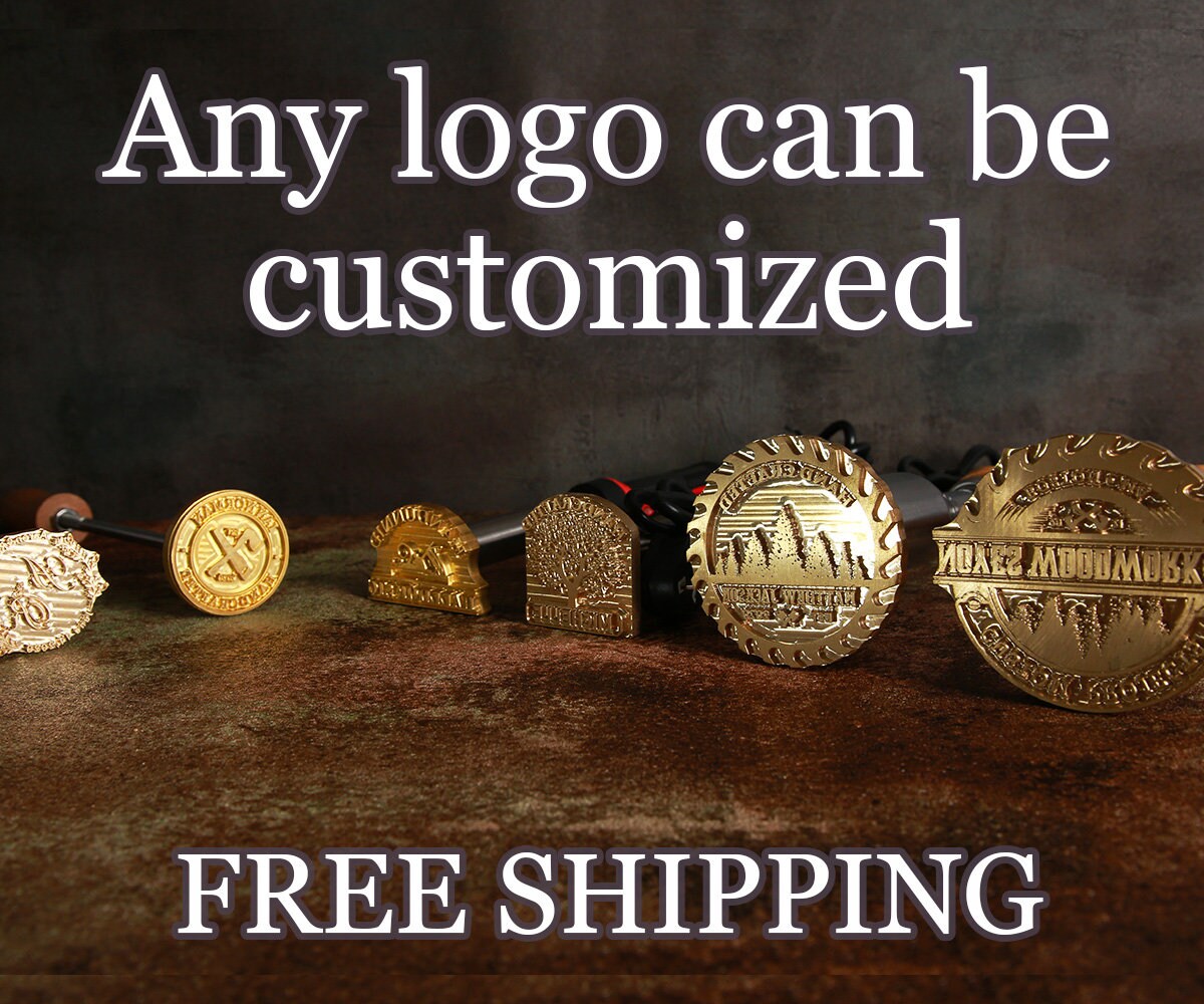 Custom Wood Burning Stamp With Electric Heater Woodworking Etsy