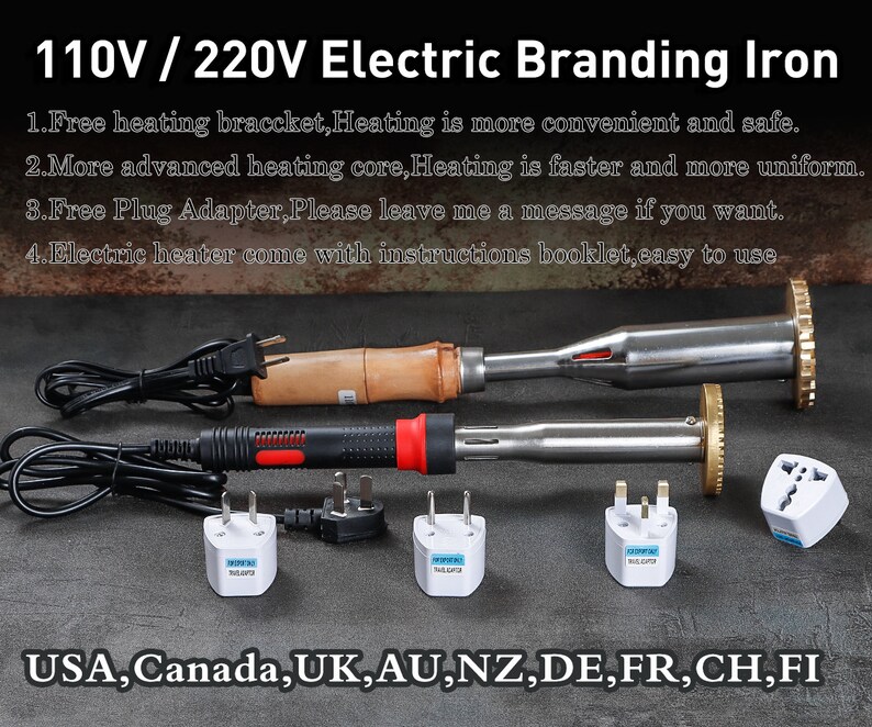 Custom Wood Burning Stamp With Electric Heater Woodworking Etsy