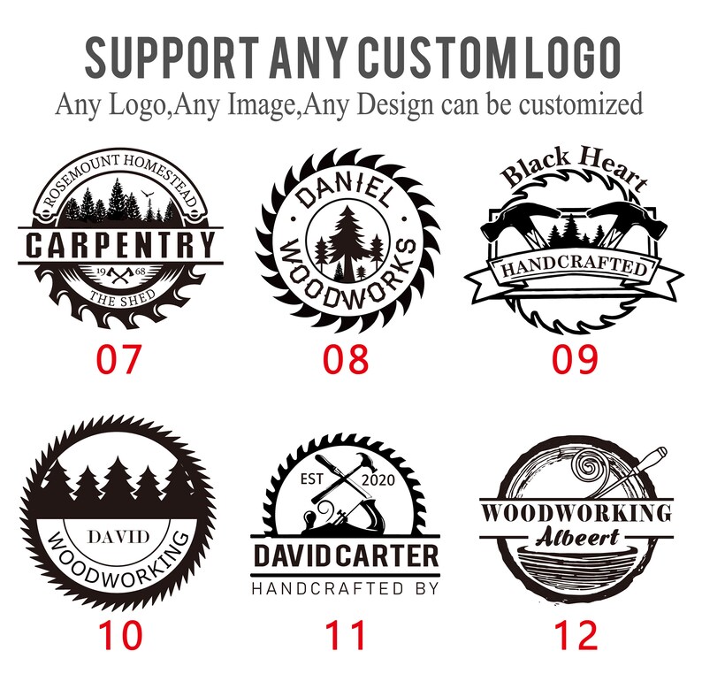 Custom Wood Burning Stamp With Electric Heater Woodworking Etsy