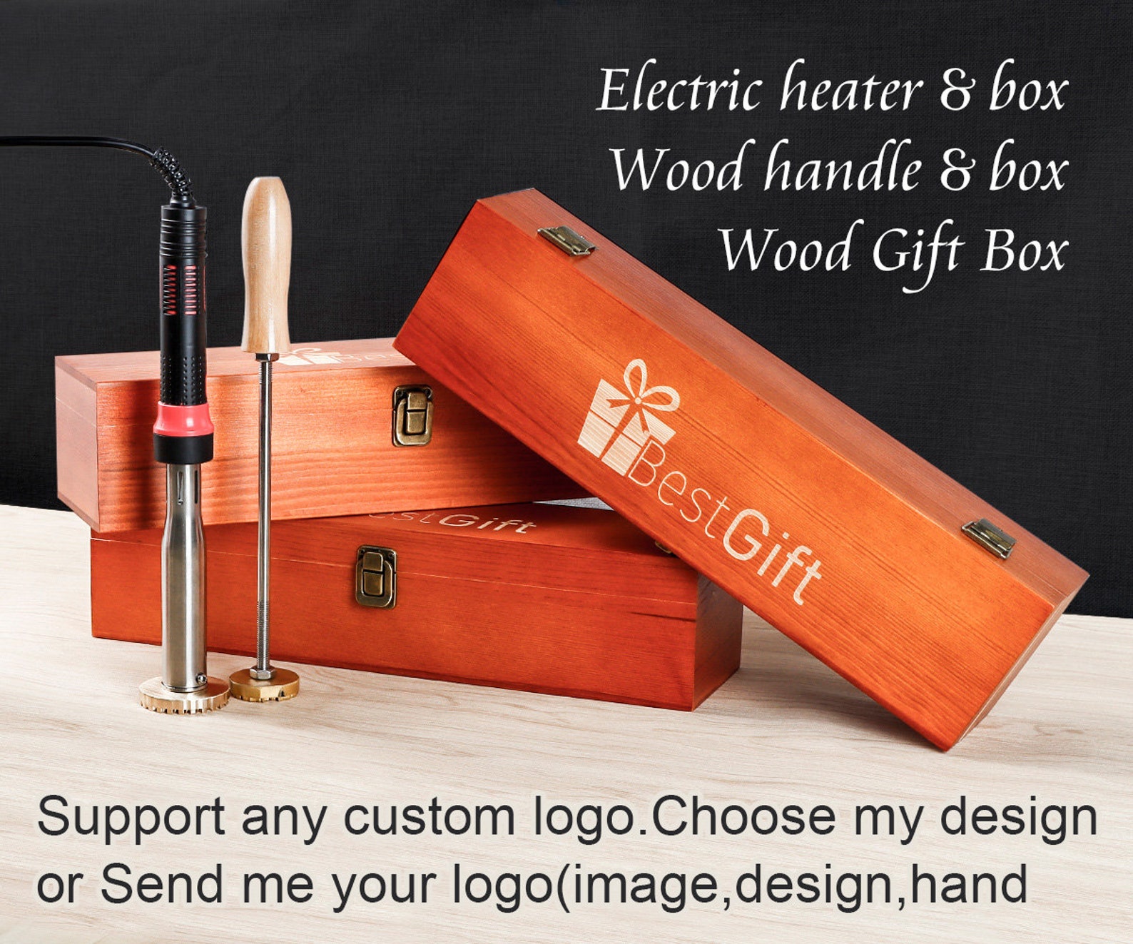 Custom Wood Burning Stamp With Electric Heater Woodworking Etsy