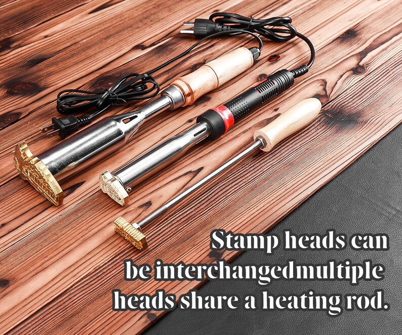 Custom Logo Stamp for Leathercustom Electric Branding Iron Etsy