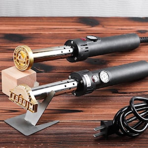 Einstellbares elektrisches Bügeleisen 300W,Benutzerdefiniertes elektrisches Holzbrandeisen,Holzbrandstempel mit elektrischer Heizung,Brandeisen nach Maß aus Holz.