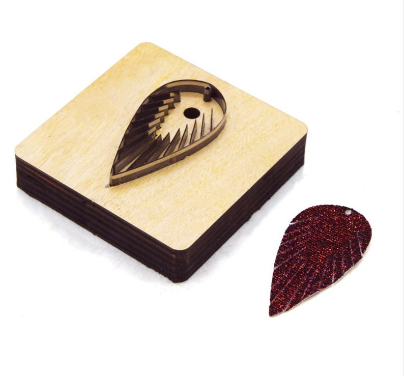 Leather Die Cutter/ Earring Leather Cutting Die / Teardrop Etsy