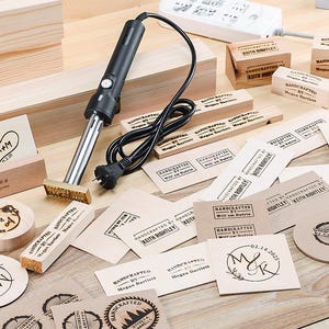 Handcrafted work signature stamp,Custom branding iron for woodworkers,Gift for Dad and Husband Woodworking Gift