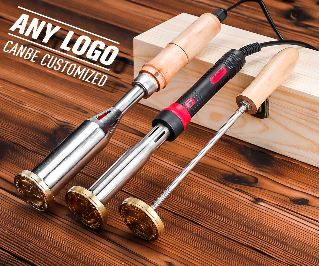Custom Electric Branding Iron With Custom Stamp / Personalized Wood