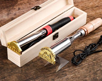 Wood Burning Stamp With Heater,Custom Branding Iron for Wood working / Handcrafted gift