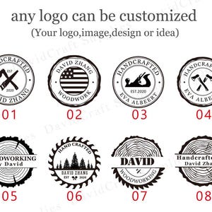 Custom Wood Branding Iron for Woodworkers,Custom electric branding iron for wood,Wood burning stamp,gift for boyfriend image 3