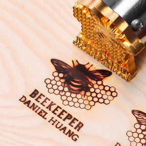 Beekeeper themed stamp,Electric wood branding iron,Electric wood burning stamp,Personalized branding iron for wood,Custom gift