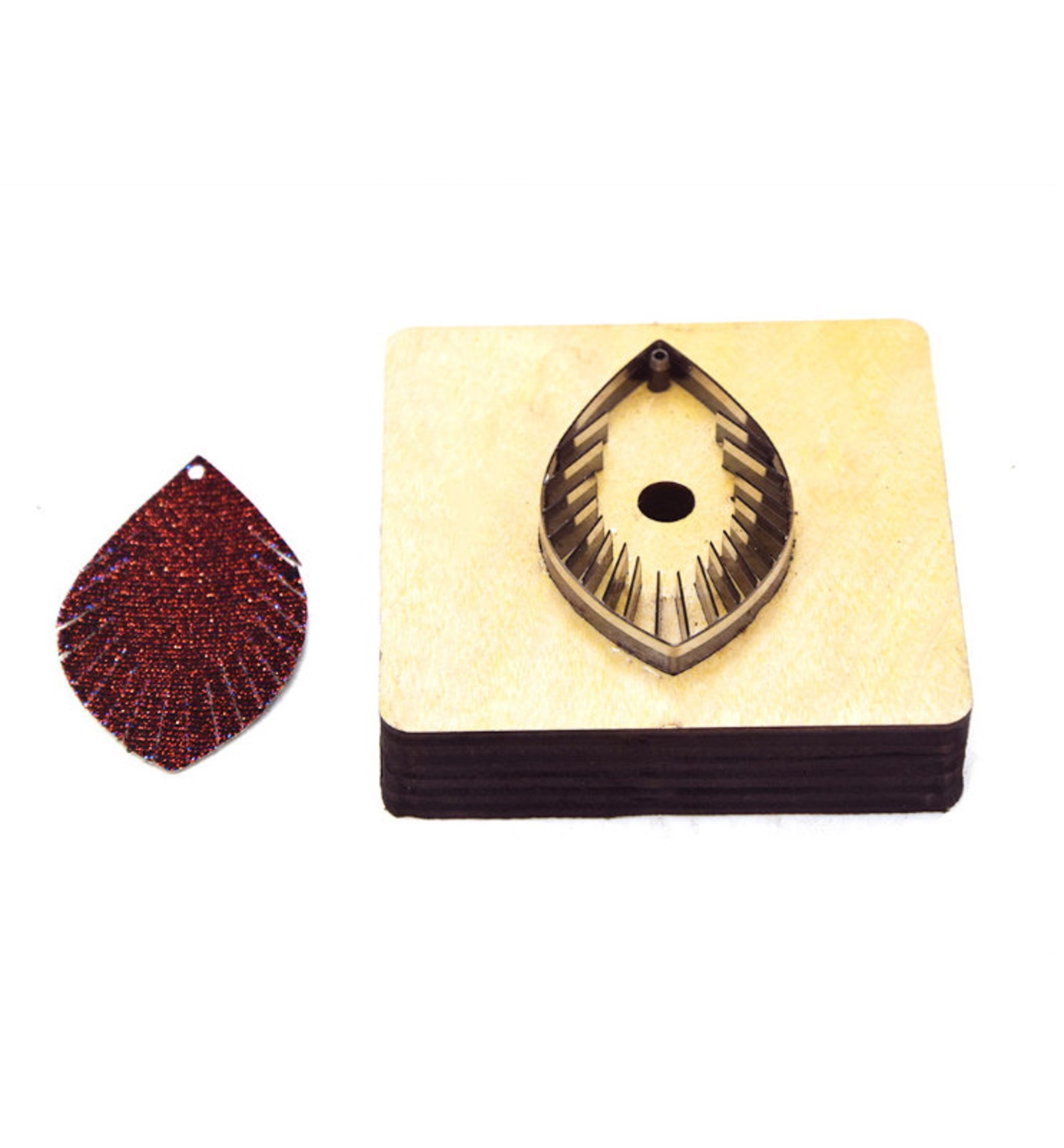 Leather Die Cutter/ Earring Leather Cutting Die / Teardrop Etsy