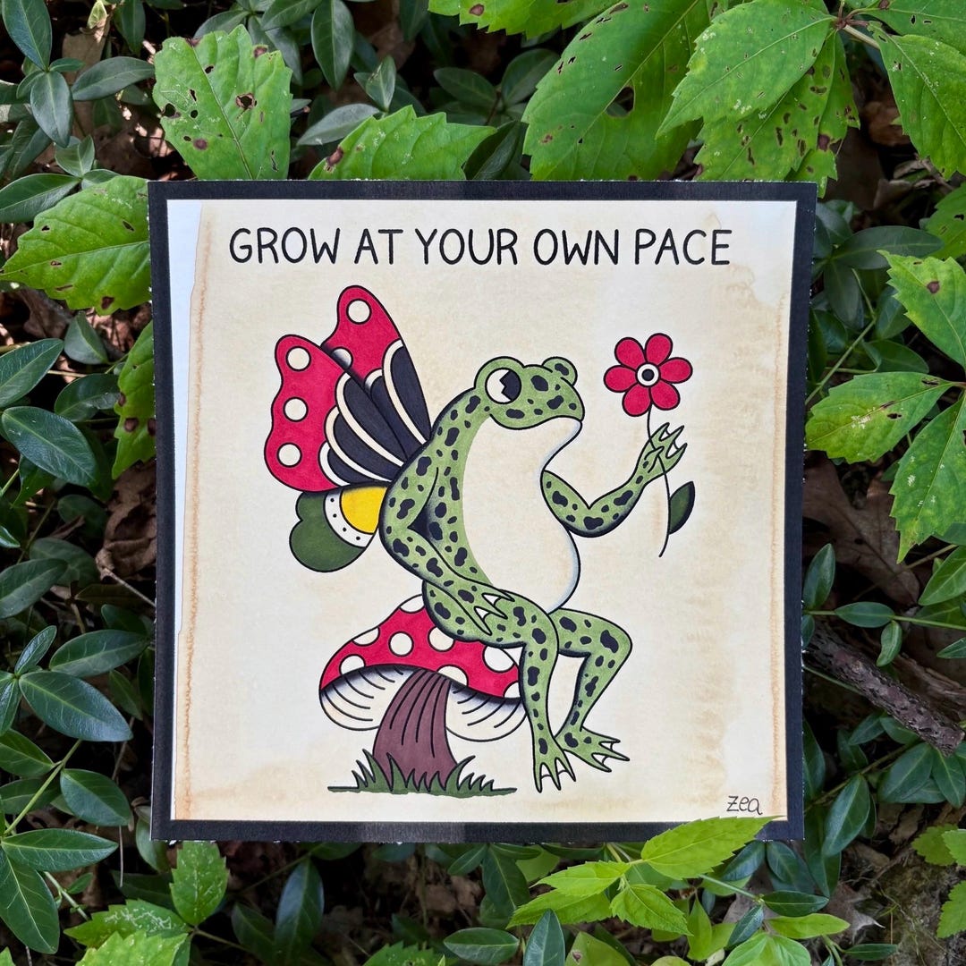 Own Pace Tattoo Flash Print - Etsy