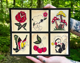 Garden Tattoo Flash Print