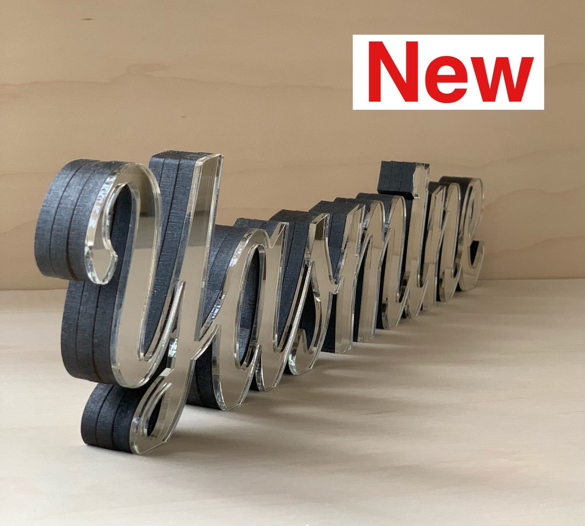 Stunning Personalized Name Decor Laser Cut Name Name Stand Etsy