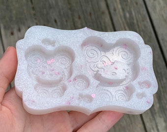 decoden Silicone Mold by ICHIGO MOLD ~ MICKEY bunny balloon resin mold heart,kawaii