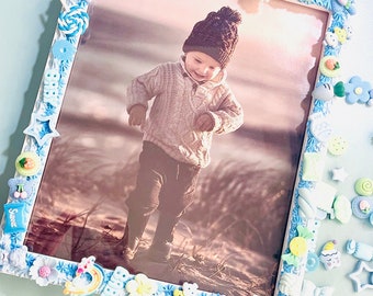 Baby Blue  8x10 Picture Frame | Personalized Blue Picture Frame | Baby Picture Frame