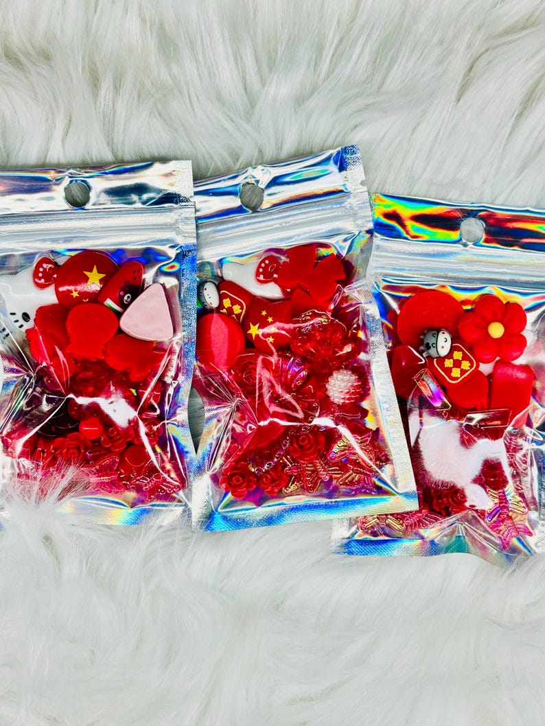 red cute charms