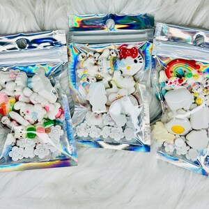 white cute charms
