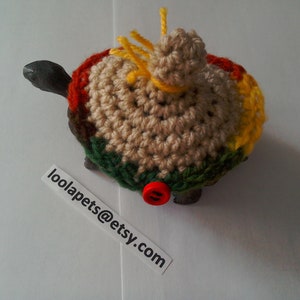 Crochet Tortoise Sweater: Mariachi Hat, Pet Costume