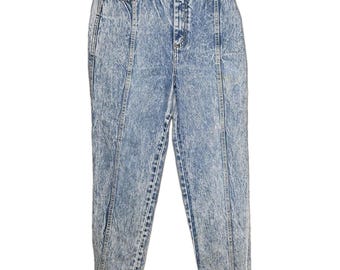 Vintage 80’s PS Gitano Acid Wash High Rise Mom Jeans Blue Womens Size 10 Long
