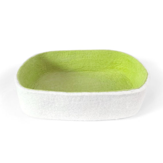 Chartreuse Wool Flat Bed